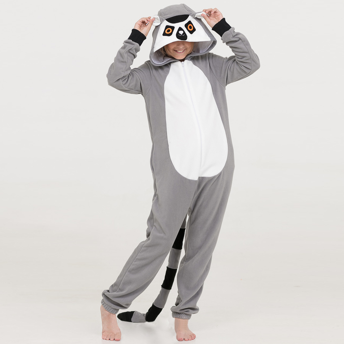 Комбинезон-кигуруми детский "Лемур", рост 140 см