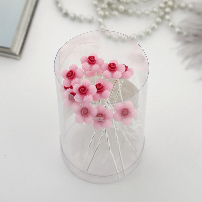 Шпилька для волос "Пастель", ромашка