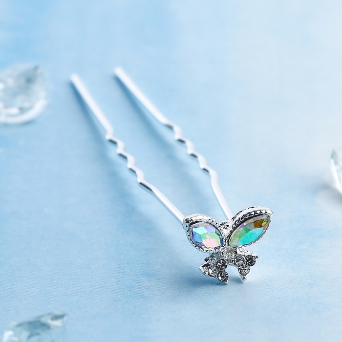 Шпилька для волос "Бабочка", d-1 см