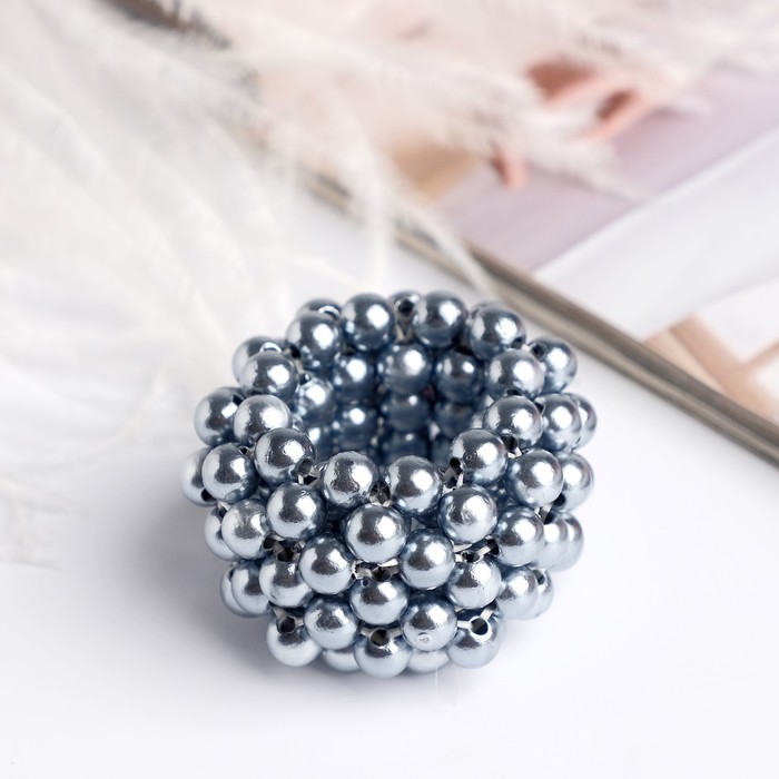 Декор для хвоста "Серые бусины"