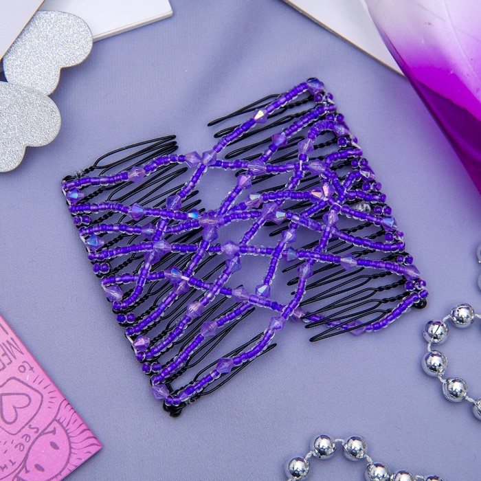 Зажим для волос "Жемчужная сетка" кристаллы