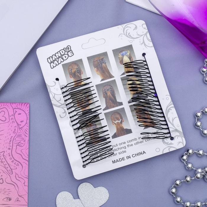 Зажим для волос "Жемчужная сетка" кристаллы