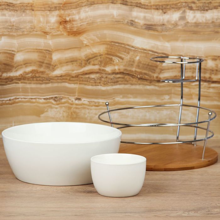 Миска для cнеков 1,6 л "Эстет", с соусником 300 мл