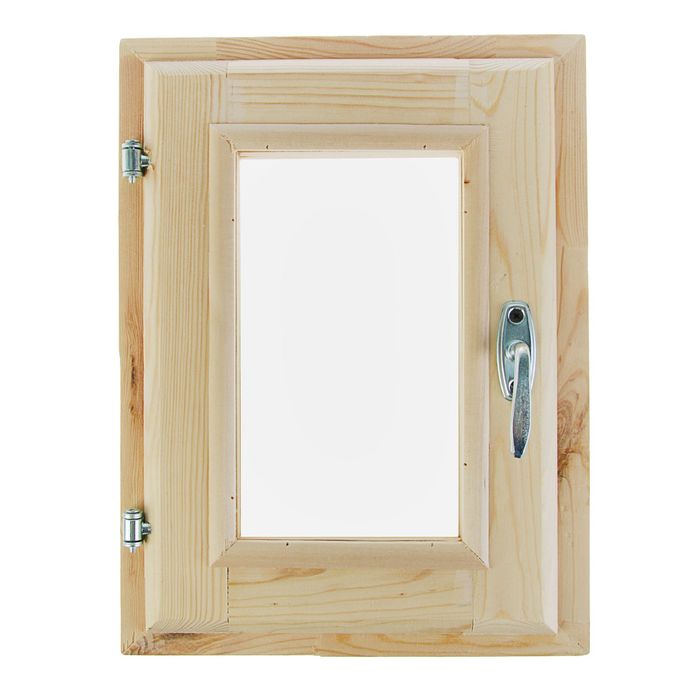 Окно, 40×30см, двойное стекло, из хвои
