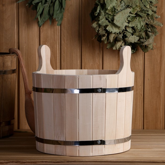 Шайка 20 л, нержавеющий обод "Добропаровъ"