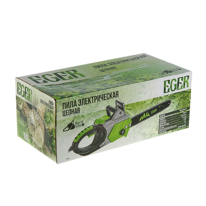 Пила электрическая цепная EGER ПЭЦ-2016-01 2000 Вт, шина 16"/400 мм