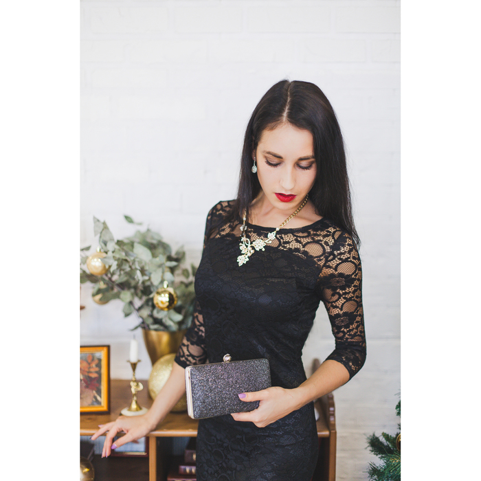 Колье "Листопад", цвет белый в золоте