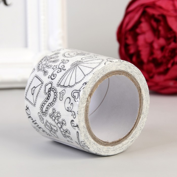 Клейкая лента бумажная "Путешествие" ширина 4,8 см 5 метров