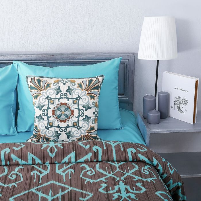 Постельное бельё "Этель" 2сп Музыка ветра 175*215см, 200*220см, 50*70см -2шт, 100%хл, мако-сатин 128 г/м2