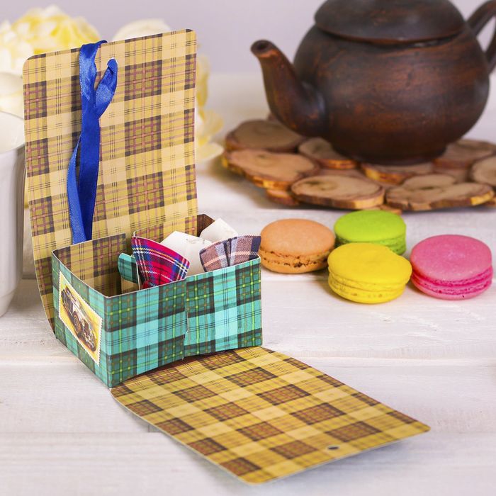 Домик для чайных пакетиков "Дорогому дедушке"