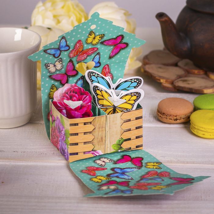 Домик для чайных пакетиков "Тепла и уюта"