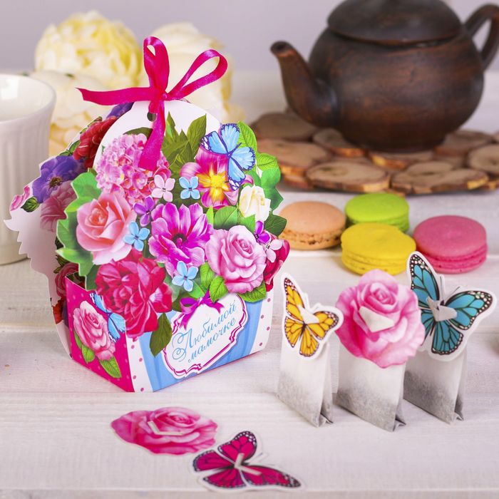 Домик для чайных пакетиков "Любимой мамочке"