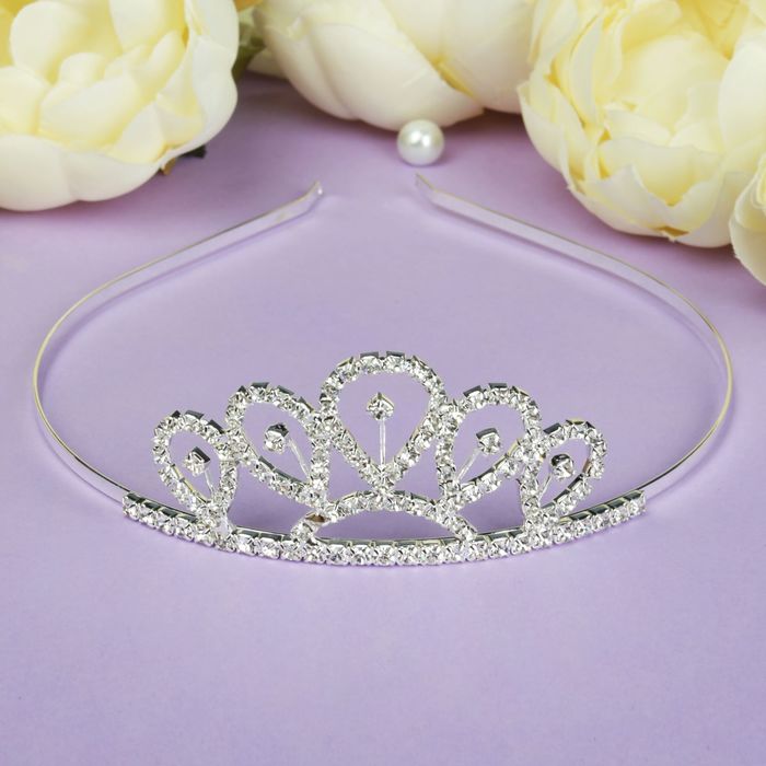 Диадема для волос "Капелька" h-3,8 см