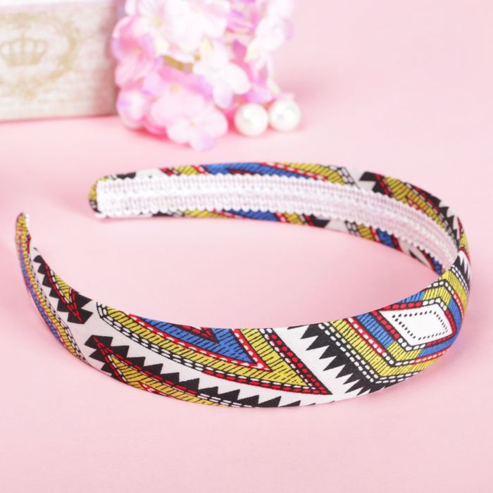 Ободок для волос "Классика" 2,5 см ромбы,микс