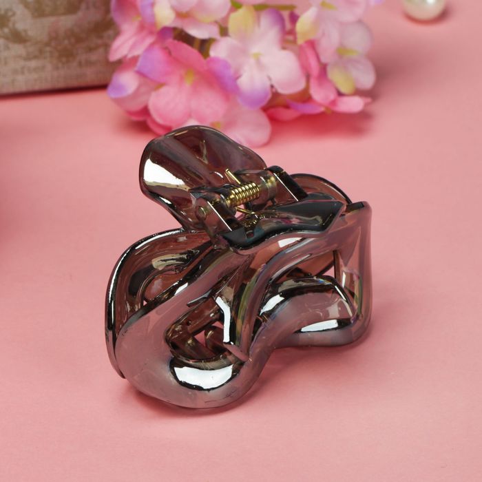 Краб для волос "Мерцание" 6,3 см бантик