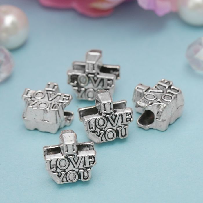 Талисман "Я тебя люблю", цвет серебро
