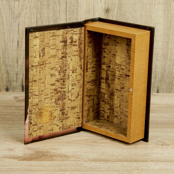 Шкатулка-книга дерево "Лили" кожзам 21х13х5 см