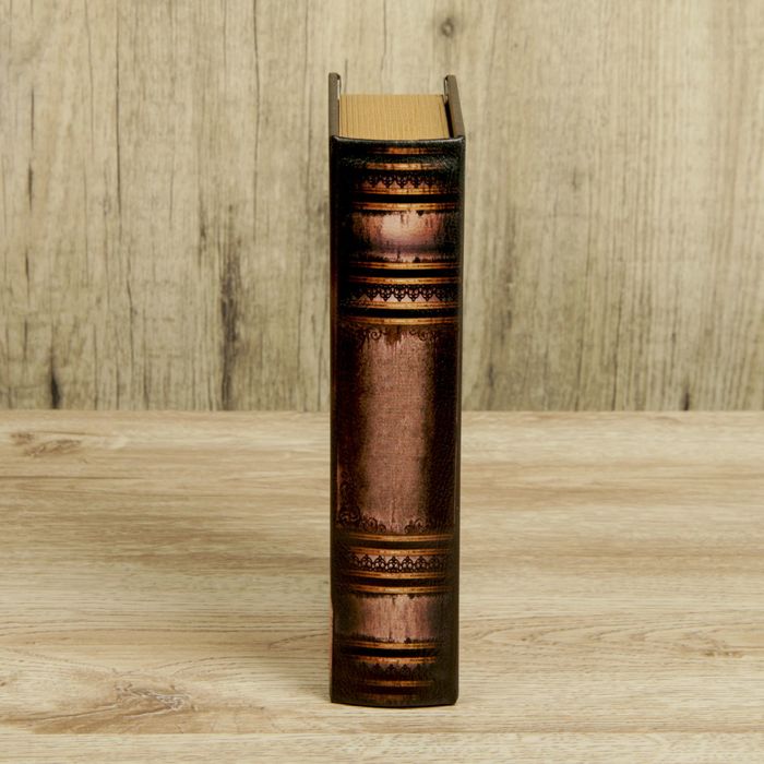 Шкатулка-книга дерево "Лили" кожзам 21х13х5 см