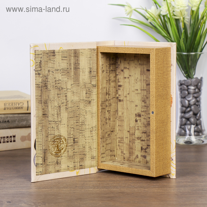 

Шкатулка-книга дерево "Письмо тебе" кожзам 21х13х5 см