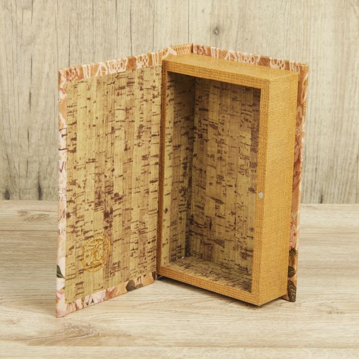 Шкатулка-книга дерево "Весна в Париже" кожзам 21х13х5 см