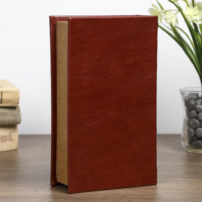 Шкатулка-книга дерево "Ампир" кожзам 21х13х5 см