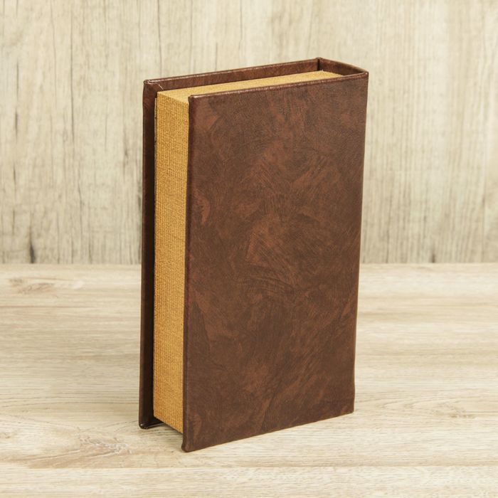 Шкатулка-книга дерево "Эстет" кожзам 21х13х5 см