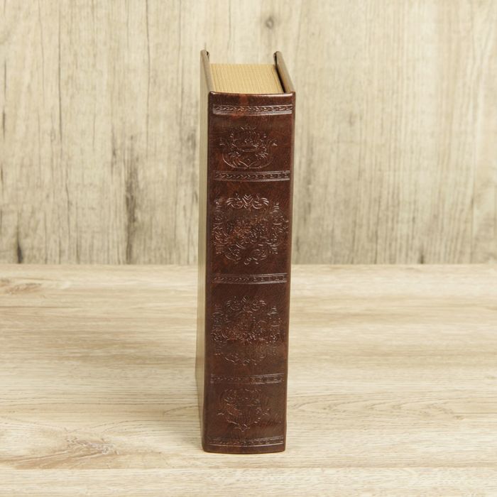 Шкатулка-книга дерево "Эстет" кожзам 21х13х5 см