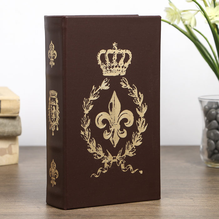 Шкатулка-книга дерево "Империя" кожзам 21х13х5 см