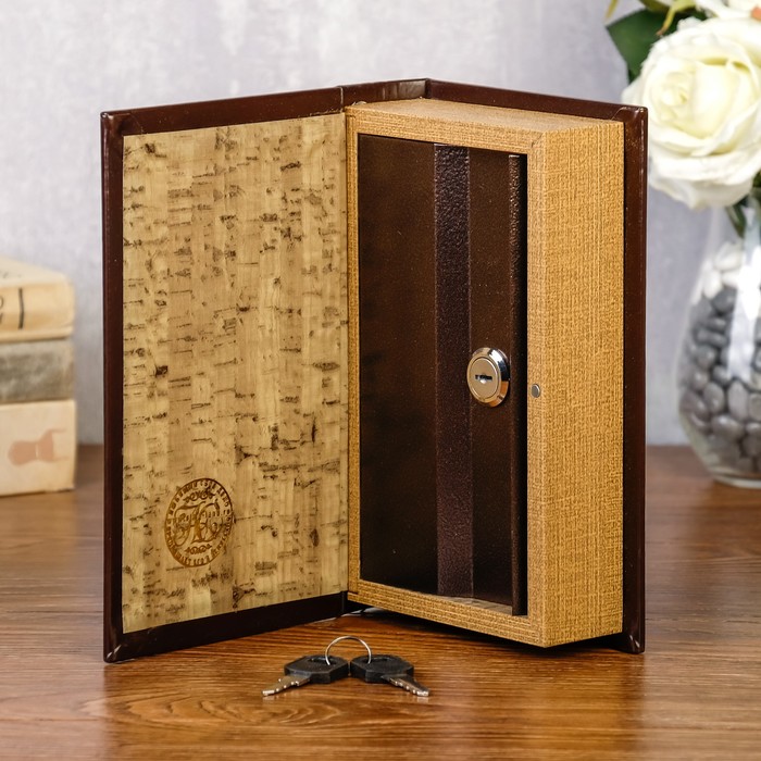 Сейф-книга дерево "Империя" кожзам 21х13х5 см