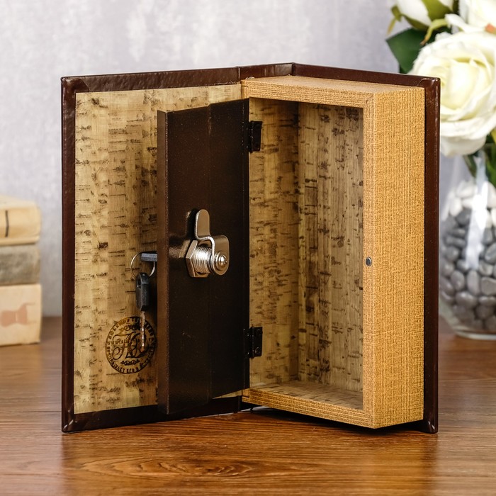 Сейф-книга дерево "Империя" кожзам 21х13х5 см