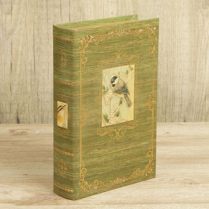 Сейф-книга дерево "Соловей" кожзам 24х16х5 см