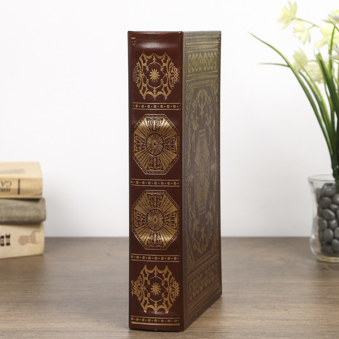 Шкатулка-книга дерево "Орнамент" кожзам 26х17х5 см