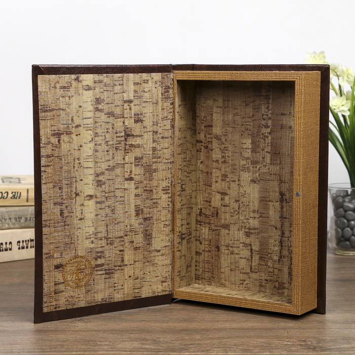 Шкатулка-книга дерево "Коллекция классики" кожзам 26х17х5 см