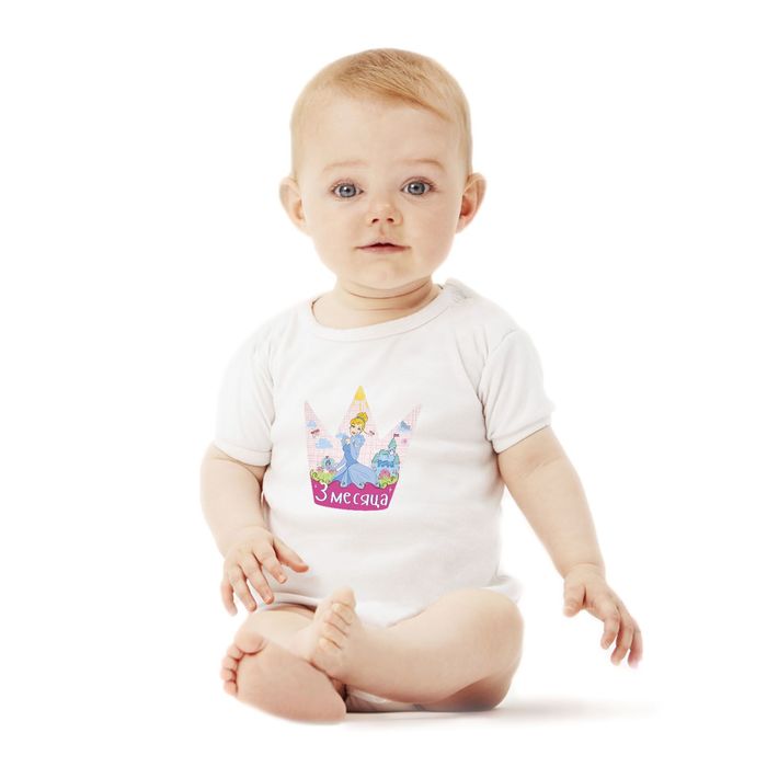 Наклейки для фотографирования (12 шт.) и карта достижений "Малышка", Принцессы