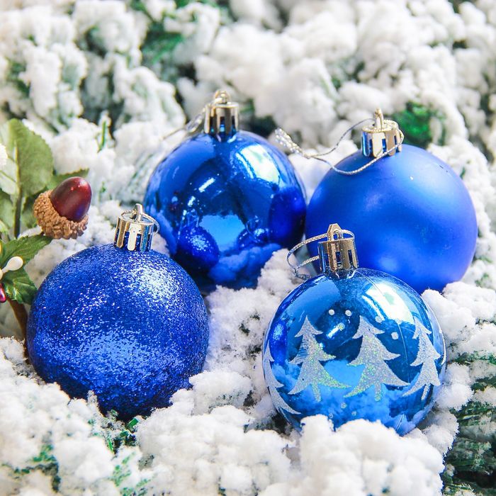 Набор шаров пластик d-6 см 16 шт "Грациозо" синий