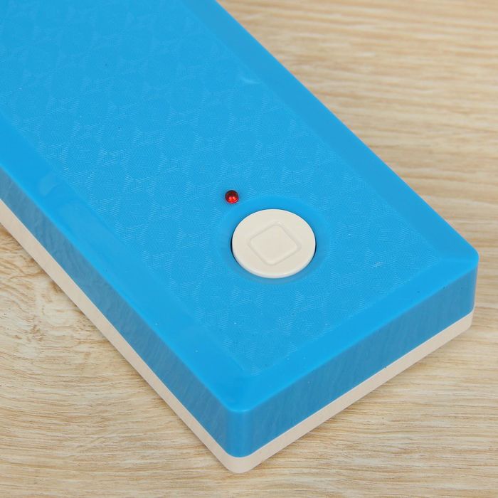 Лампа настольная "Ребристость" 27 диодов синяя 45х16х6,8 см