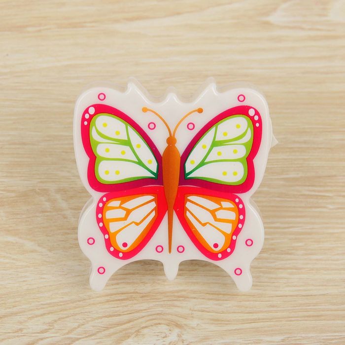 Ночник пластик "Бабочка" МИКС 2,5х7,5х8,2 см