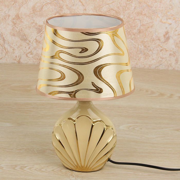 Лампа настольная "Золотые лепестки" Е27 220В 31х19,5х14 см