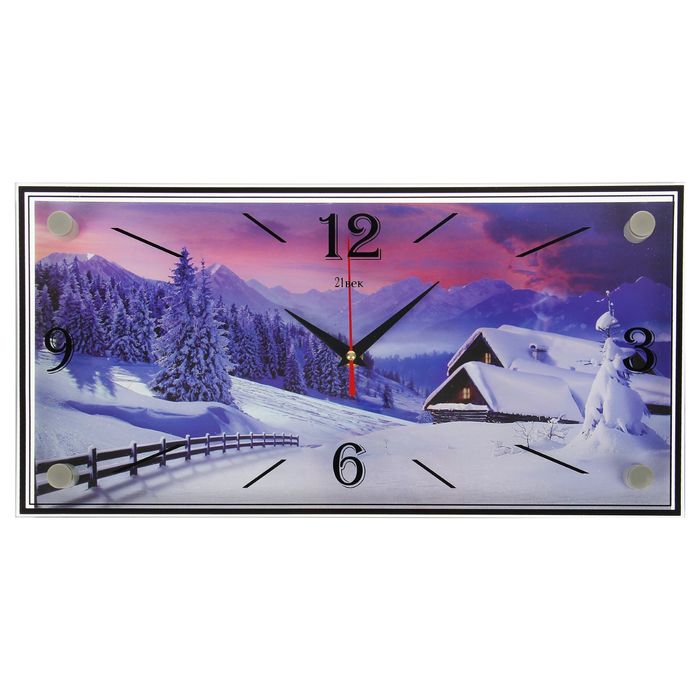 Часы настенные "Снежная сказка", 19х39 см