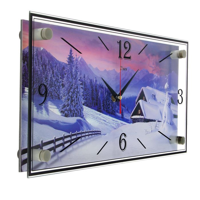 Часы настенные "Снежная сказка", 19х39 см