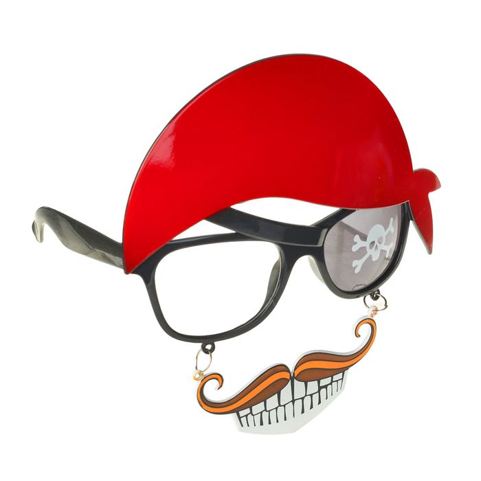 Карнавальные очки "Пират" с усами