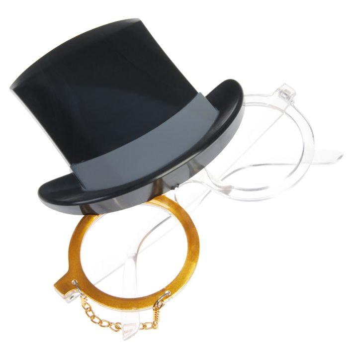 Карнавальные очки "Шляпка"