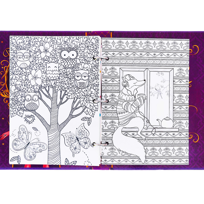 Анкета для девочек на кольцах с наклейками "Анкета ля друзей. Всё самое секретное", твёрдая обложка, 60 страниц