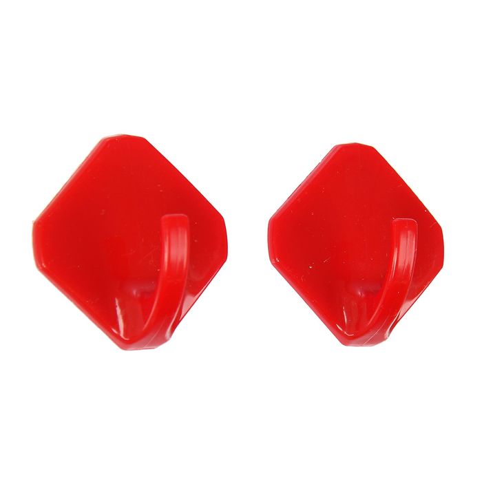 Набор крючков самоклеящихся 2 шт "Ромб", цвет МИКС