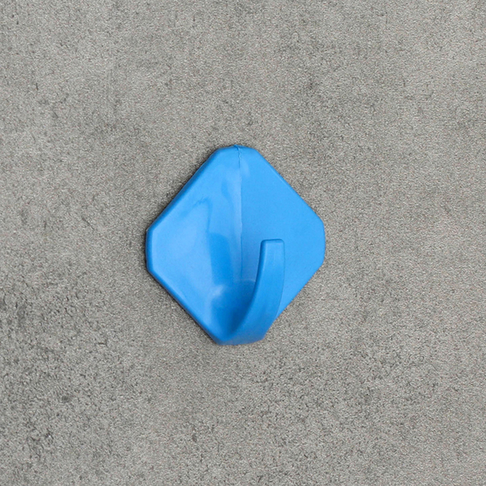 Крючок настенный "Ромб", самоклеящийся, цвет МИКС