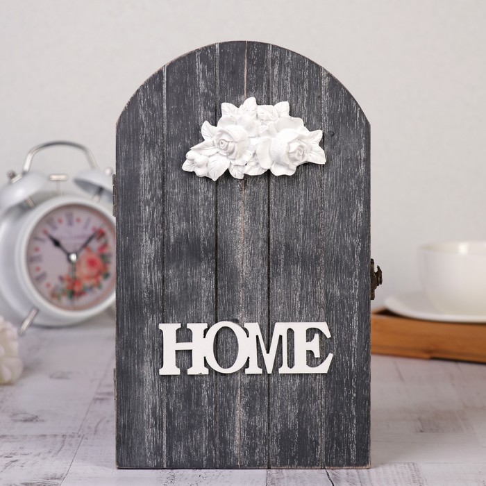 Ключница дерево "Розы. Прованс. Дом" МИКС 25х15,5х5 см