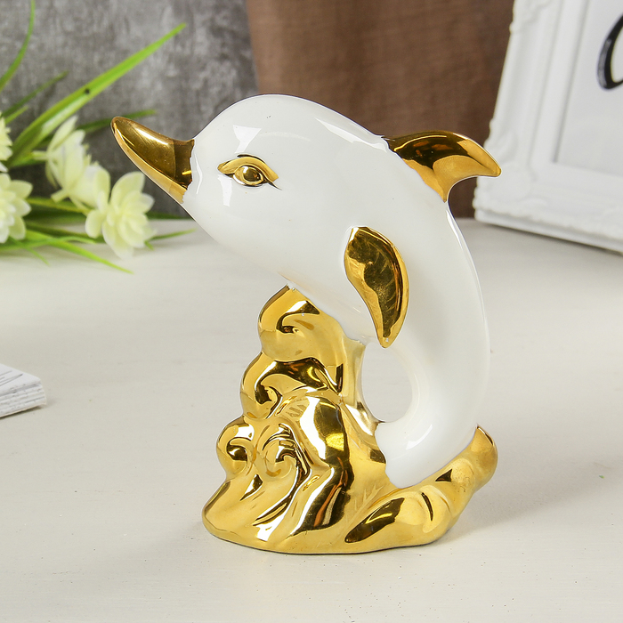 Сувенир "Дельфины на волне", набор 2 шт.