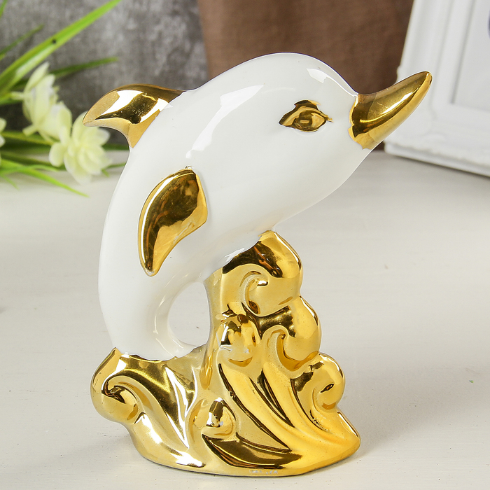 Сувенир "Дельфины на волне", набор 2 шт.