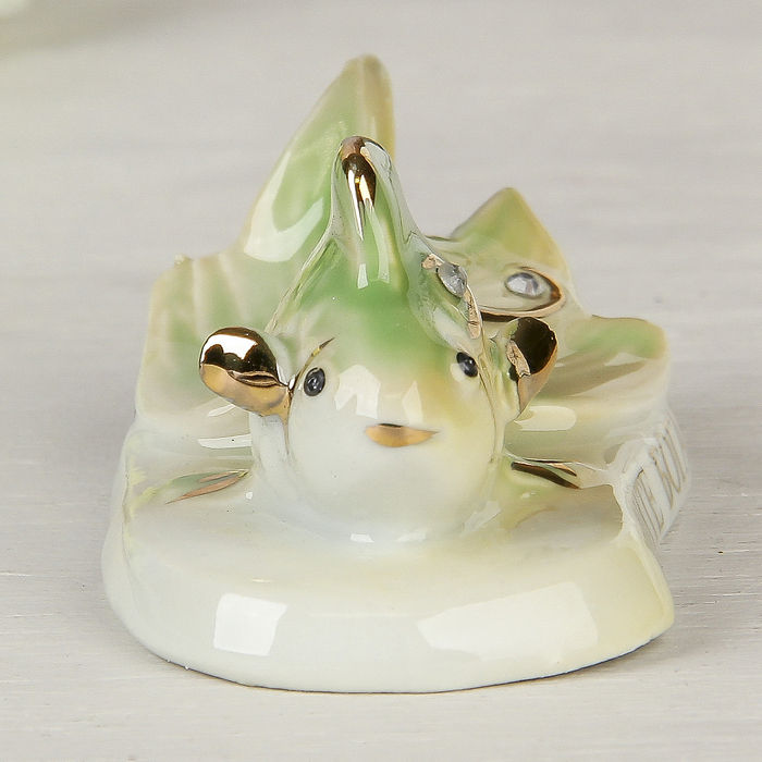 Сувенир керамика "Рыбка "Живите богато" 4,5х7,5х3,5 см