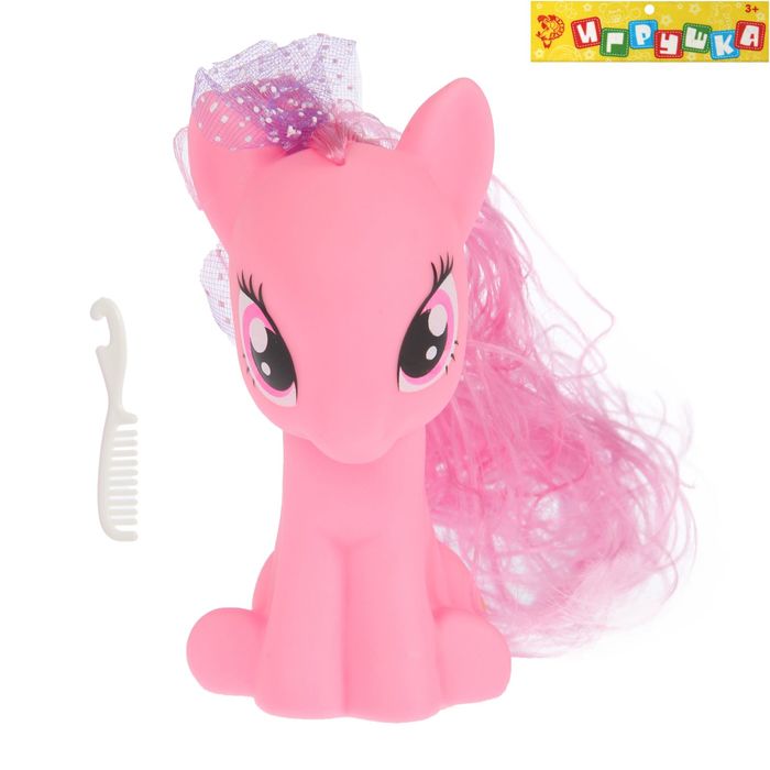 Пони "Рада" с бантиком и аксессуарами, МИКС